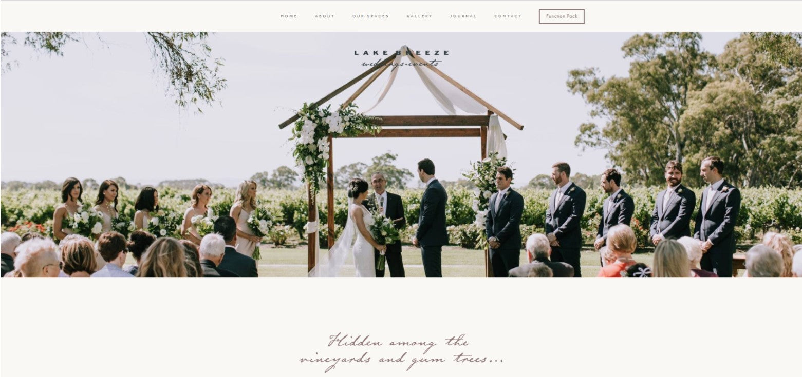 new lake breeze wedding website live!